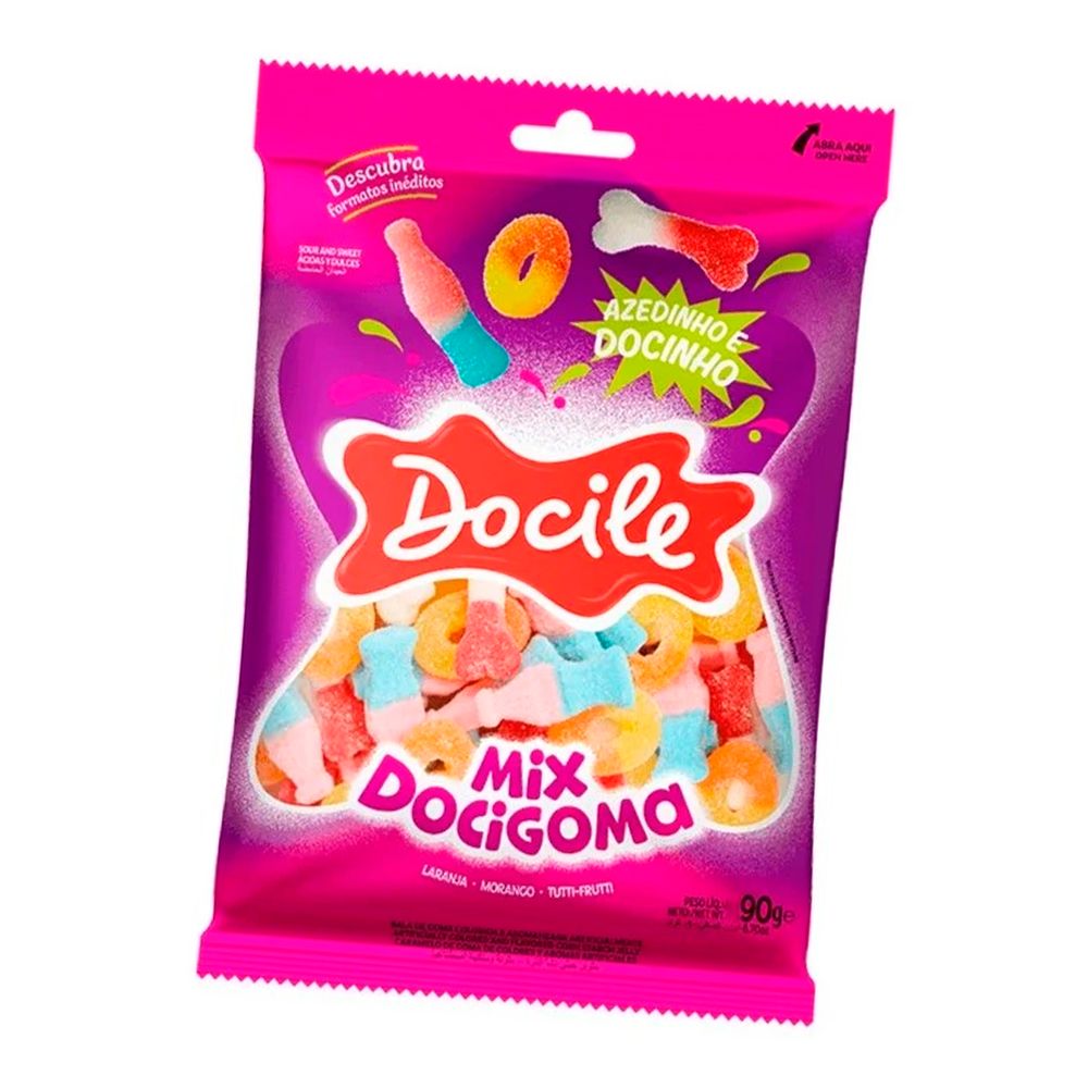 Bala de Gelatina Docile Mix Azedinha 90g-2-